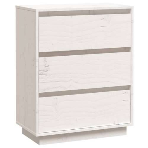 Komoda bijela 60 x 34 x 75 cm od masivne borovine - Bijela 1 Cijena