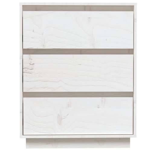 Komoda bijela 60 x 34 x 75 cm od masivne borovine - Bijela 1 Cijena