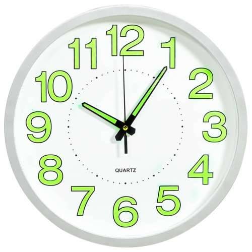 325167 Luminous Wall Clock White 30 cm Cijena