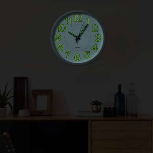 325167 Luminous Wall Clock White 30 cm Cijena