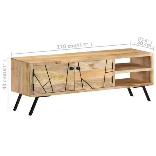 TV ormarić 110 x 30 x 40 cm od masivnog drva manga  Cijena