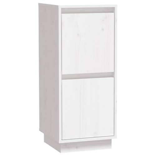 Komode 2 kom bijele 31,5 x 34 x 75 cm od masivne borovine - Bijela 2 Cijena