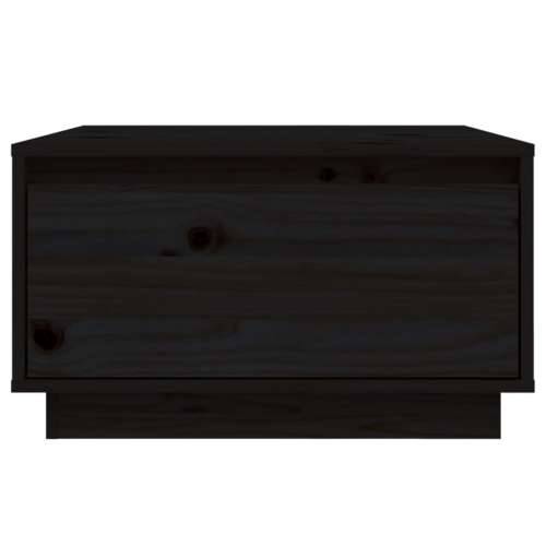 Stolić za kavu crni 55 x 56 x 32 cm od masivne borovine - Crna 1 Cijena