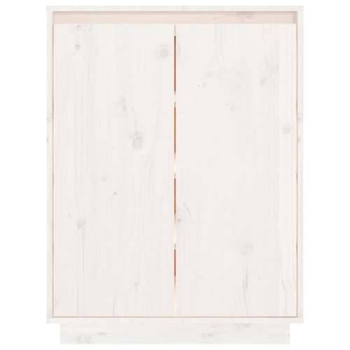 Ormarić za cipele bijeli 60 x 35 x 80 cm od masivne borovine - Bijela 1 Cijena
