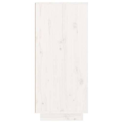 Ormarić za cipele bijeli 60 x 35 x 80 cm od masivne borovine - Bijela 1 Cijena