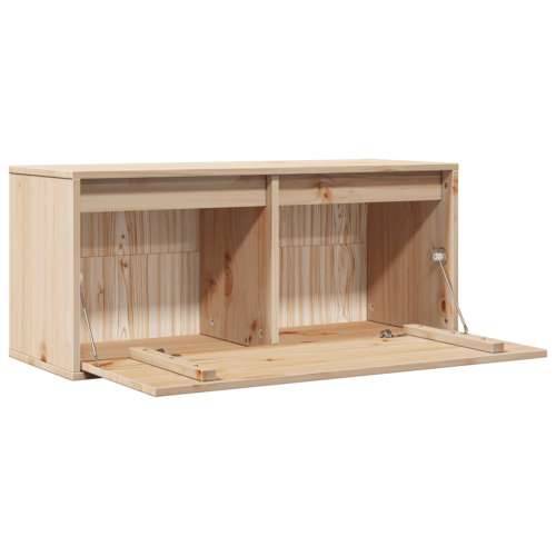 Zidni ormarić 80 x 30 x 35 cm od masivne borovine - Smeđa 1 Cijena