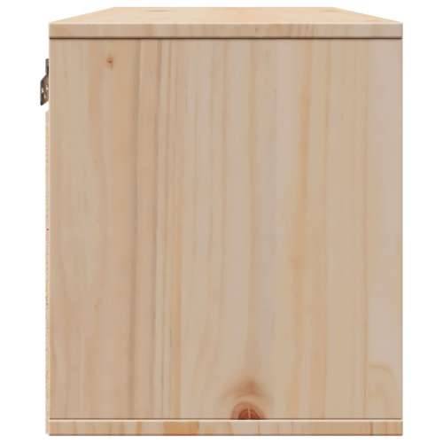 Zidni ormarić 80 x 30 x 35 cm od masivne borovine - Smeđa 1 Cijena