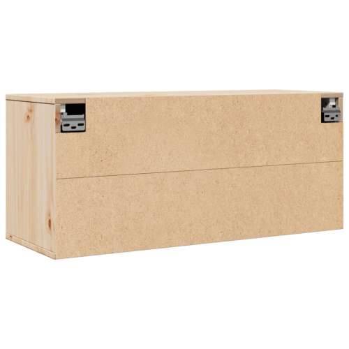 Zidni ormarić 80 x 30 x 35 cm od masivne borovine - Smeđa 1 Cijena
