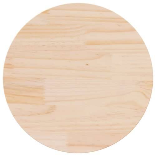 Ploča za stol Ø 70 x 2,5 cm od masivne borovine - Prirodna Ø 70 x 2.5 cm 1 Cijena