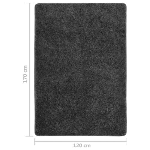 Čupavi tepih tamnosivi 120 x 170 cm protuklizni Cijena