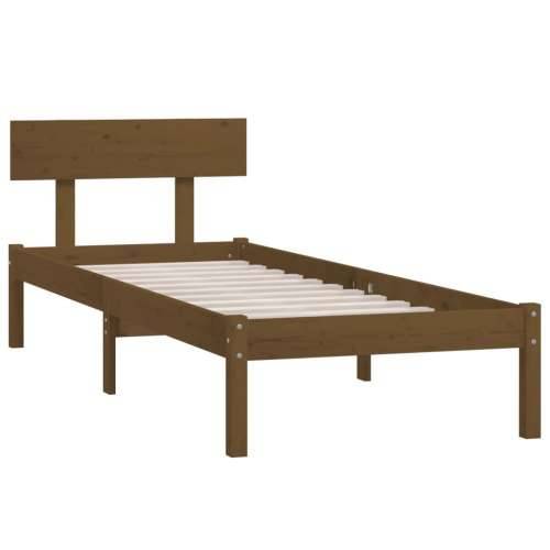 Okvir za krevet boja meda od borovine 90 x 190 cm mali - boja meda 90 x 190 cm Cijena