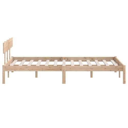 Okvir za krevet od masivne borovine 140 x 190 cm - Prirodna 140 x 190 cm Cijena