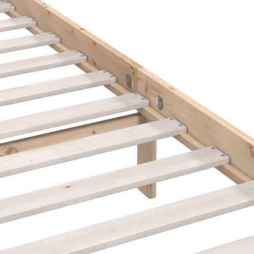 Okvir za krevet od masivne borovine 140 x 190 cm - Prirodna 140 x 190 cm Cijena