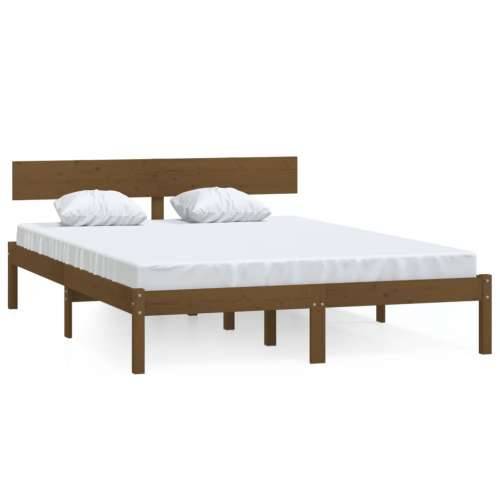 Okvir za krevet od masivne borovine boja meda 120 x 200 cm - boja meda 120 x 200 cm Cijena