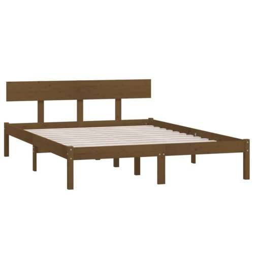 Okvir za krevet od masivne borovine boja meda 120 x 200 cm - boja meda 120 x 200 cm Cijena