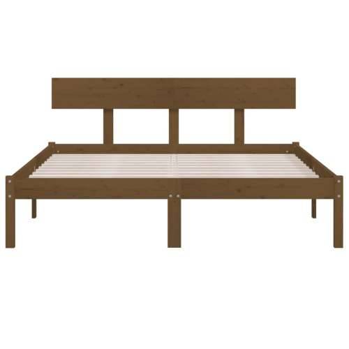 Okvir za krevet od masivne borovine boja meda 120 x 200 cm - boja meda 120 x 200 cm Cijena