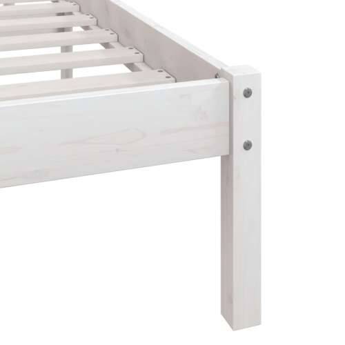 Okvir za krevet masivna borovina bijeli 150 x 200 cm bračni Cijena