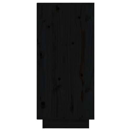 Komode 2 kom crne 31,5 x 34 x 75 cm od masivne borovine - Crna 2 Cijena