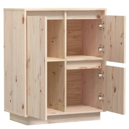 Komoda 60 x 34 x 75 cm od masivne borovine - Smeđa 1 Cijena
