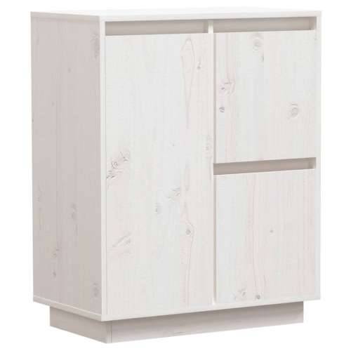 Komoda bijela 60 x 34 x 75 cm od masivne borovine - Bijela 1 Cijena