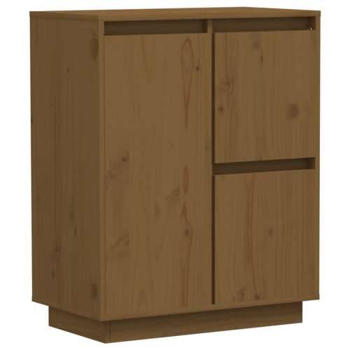 Komoda smeđa boja meda 60 x 34 x 75 cm od masivne borovine - boja meda 1 Cijena