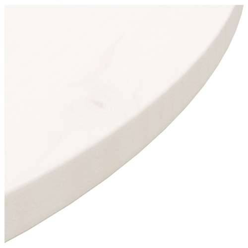 Ploča za stol bijela Ø 70 x 2,5 cm od masivne borovine Cijena
