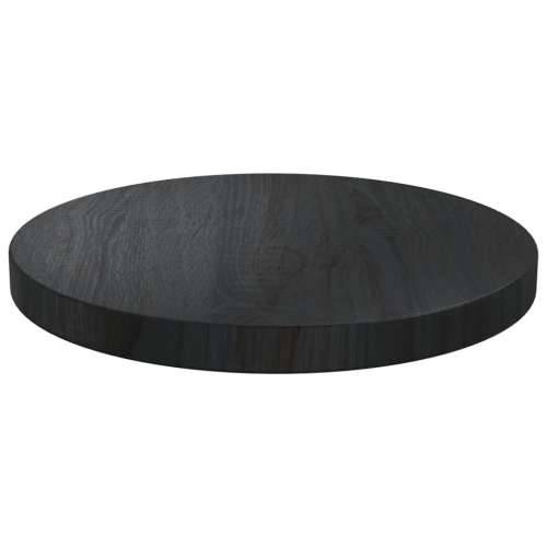 Ploča za stol crna Ø 30 x 2,5 cm od masivne borovine Cijena