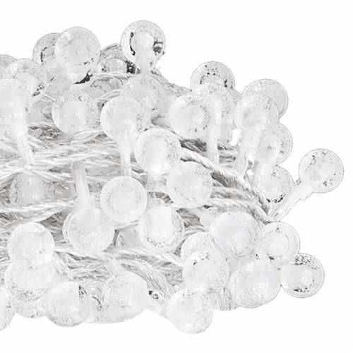 Vilinski rasvjetni lanac 20 m 200 LED hladni bijeli 8 funkcija - Hladna bijela 20 m 1 Cijena