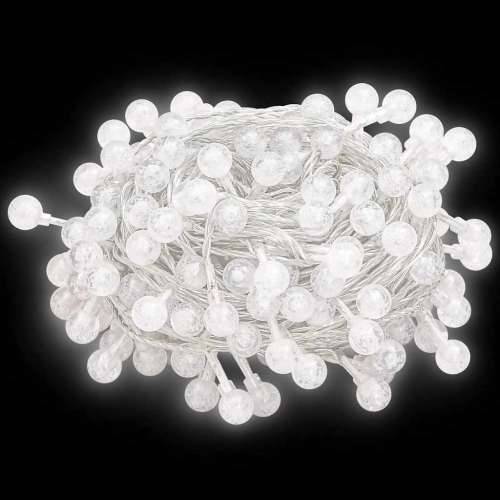 Vilinski rasvjetni lanac 20 m 200 LED hladni bijeli 8 funkcija - Hladna bijela 20 m 1 Cijena