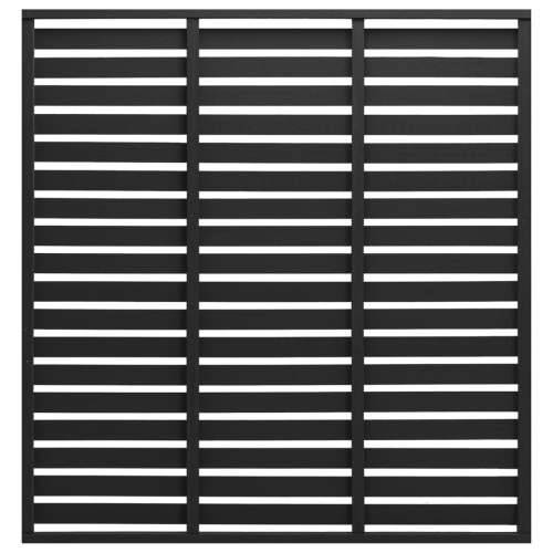 Panel za ogradu WPC 180 x 180 cm crni