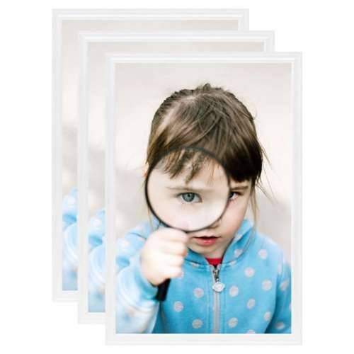 Okviri za fotografije 3 kom za stol bijeli 21 x 29,7 cm MDF - Bijela 21 x 29.7 cm 3 Cijena