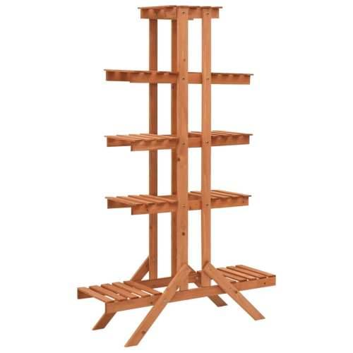 Stalak za biljke 83 x 25 x 132 cm od masivne jelovine - 83 x 25 x 132 cm 1 Cijena