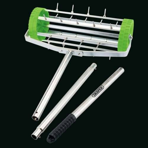 Draper Tools prozračivač za travnjak s valjkom/šiljcima 450 mm zeleni Cijena