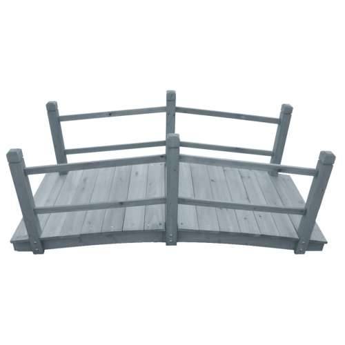 Vrtni most sivi 140 x 60 x 56 cm od masivne jelovine - Siva 1 Cijena