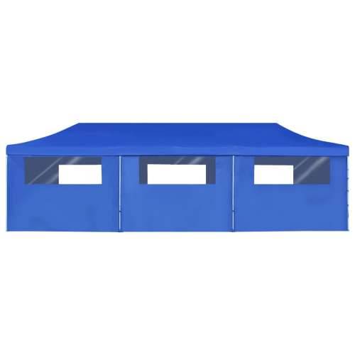 Sklopivi šator za zabave s 8 bočnih zidova 3 x 9 m plavi Cijena