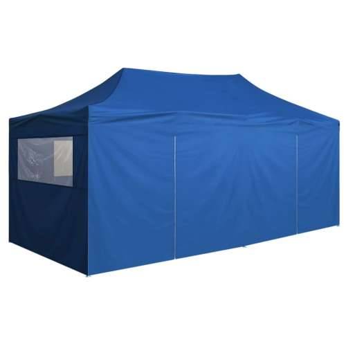 Profesionalni sklopivi šator za zabave 3 x 6 m čelični plavi Cijena