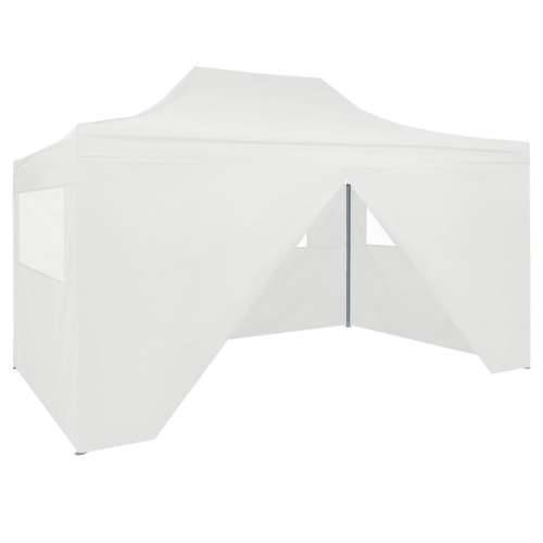 Profesionalni sklopivi šator za zabave 3 x 4 m čelični bijeli Cijena