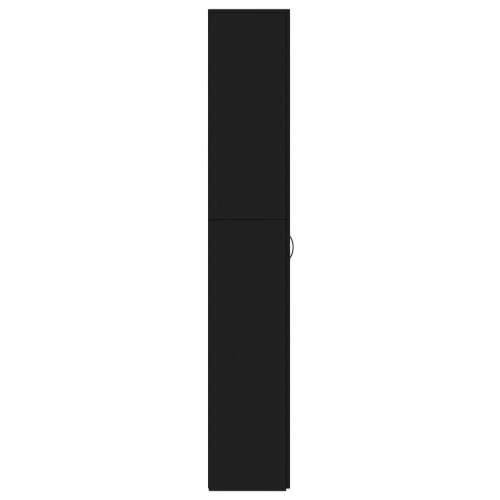 Uredski ormar crni 60 x 32 x 190 cm od iverice Cijena