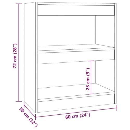 Ormarić za knjige / Paravan - Sobna pregrada boja hrasta 60x30x72 cm - sonoma hrast 1 Cijena
