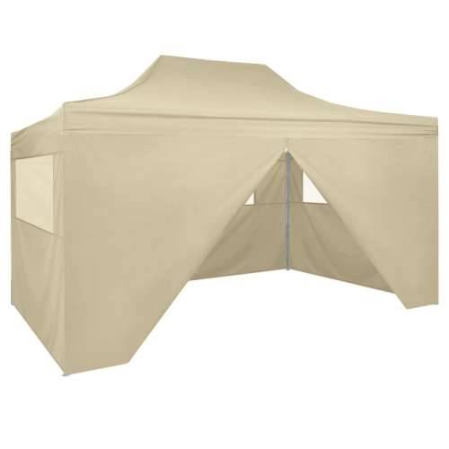 Sklopivi Pop-up Šator sa 4 Panela 3x4,5 m Krem Bijeli Cijena