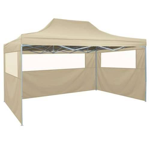 Sklopivi Pop-up Šator sa 4 Panela 3x4,5 m Krem Bijeli Cijena