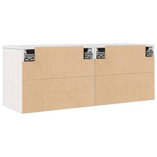 Zidni ormarići 2 kom bijeli 45 x 30 x 35 cm od masivne borovine - Bijela 2 1 Cijena