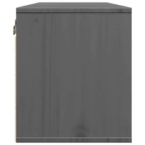 Zidni ormarići 2 kom sivi 45 x 30 x 35 cm od masivne borovine - Siva 2 1 Cijena