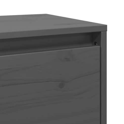 Zidni ormarići 2 kom sivi 45 x 30 x 35 cm od masivne borovine - Siva 2 1 Cijena