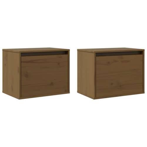 Zidni ormarići 2 kom boja meda 45x30x35 cm od masivne borovine - boja meda 2 1 Cijena