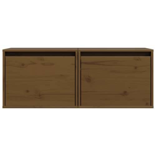 Zidni ormarići 2 kom boja meda 45x30x35 cm od masivne borovine - boja meda 2 1 Cijena