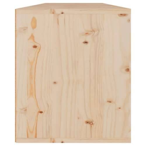Zidni ormarići 2 kom 60 x 30 x 35 cm od masivne borovine - Smeđa 2 1 Cijena