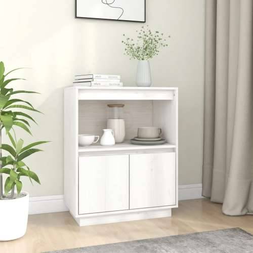 Komoda bijela 60 x 34 x 75 cm od masivne borovine - Bijela 1 Cijena