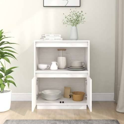 Komoda bijela 60 x 34 x 75 cm od masivne borovine - Bijela 1 Cijena