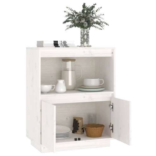 Komoda bijela 60 x 34 x 75 cm od masivne borovine - Bijela 1 Cijena